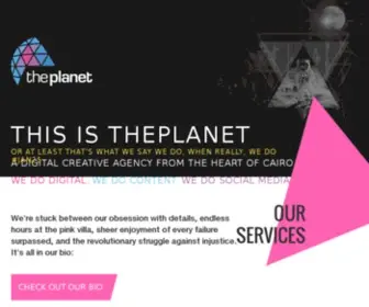 Theplanet.com.eg(A digital creative agency in the heart of Cairo) Screenshot