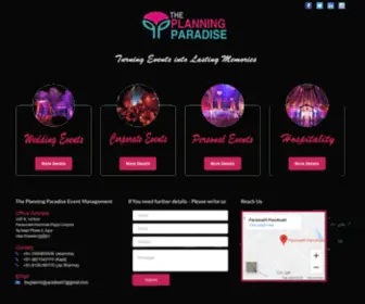 Theplanningparadise.com(The Planning Paradise Event Management) Screenshot