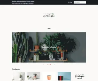 Theplantboutique.shop(Our mission) Screenshot