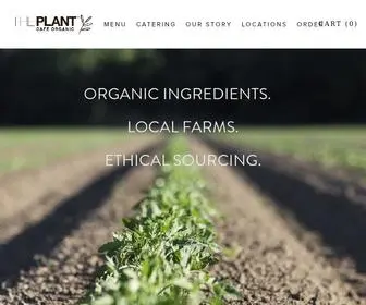 Theplantcafe.com(The Plant Cafe Organic) Screenshot