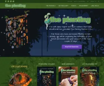 Theplantingfestival.com(The Planting FestivalCelebration of cultural expression) Screenshot