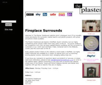 Theplasterwarehouse.co.uk(Quality fireplace surrounds from The Plaster Warehouse UK fireplace surround specialists) Screenshot