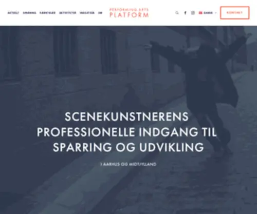 Theplatform.dk(Performing Arts Platform) Screenshot