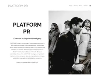 Theplatformpr.com(PLATFORM PR) Screenshot