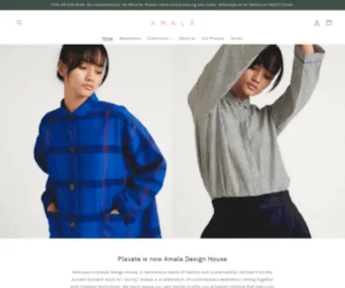 Theplavate.in(Sustainable clothing for women) Screenshot