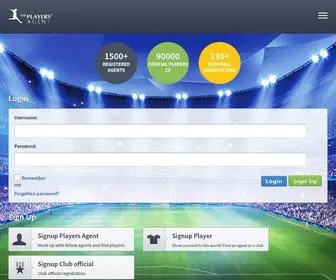 Theplayersagent.com(The Players' Agent) Screenshot