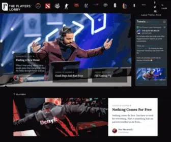Theplayerslobby.com(The Game Changing Stories of Esports) Screenshot