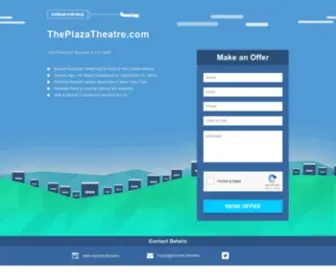 Theplazatheatre.com(ThePlazaTheatre) Screenshot