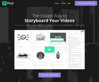 Theplot.io(Free Storyboard Creator Online) Screenshot