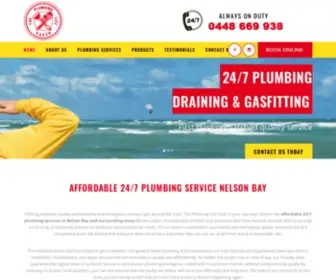 Theplumbinglifesaver.com.au(Plumber Port Stephens) Screenshot