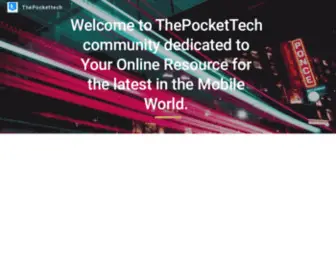 Thepockettech.com(Tech news) Screenshot