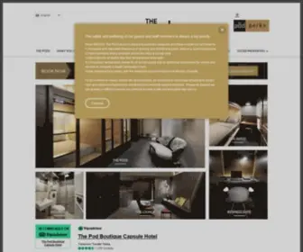 Thepodcapsulehotel.com(Singapore Budget Boutique Capsule Hotel) Screenshot