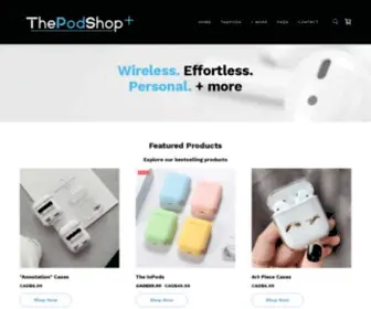 Thepodshop.ca(More) Screenshot