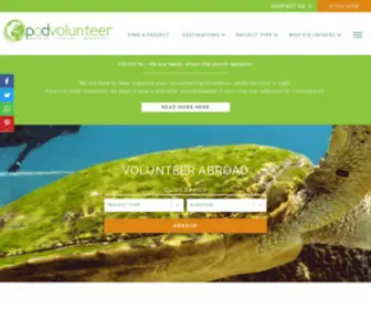 Thepodsite.co.uk(Volunteer Abroad) Screenshot