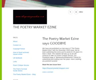 Thepoetrymarket.com(The Poetry Market Ezine) Screenshot