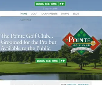 Thepointegolfclub.com(The Pointe Golf Club) Screenshot