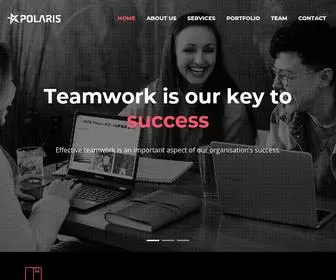 Thepolarissoft.com(Delivering values intellectually) Screenshot