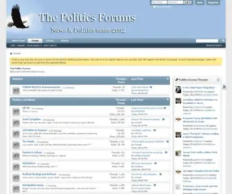 Thepoliticsforums.com(Politics and news forum/message board where civility) Screenshot
