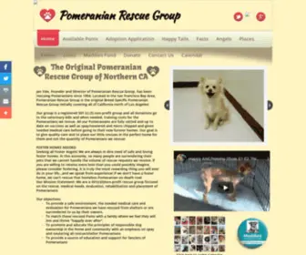Thepomeranianrescuegroup.org(Pomeranian Rescue Group of Northern California) Screenshot
