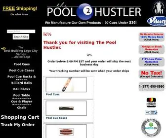 Thepoolhustler.com(Pool Cues) Screenshot