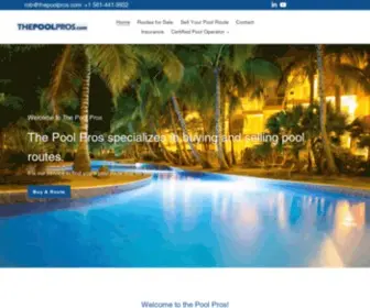 Thepoolpros.com(The Pool Pros) Screenshot
