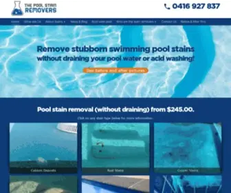 Thepoolstainremovers.com.au(The Pool Stain Removers) Screenshot