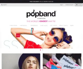 Thepopband.com(Popband London) Screenshot