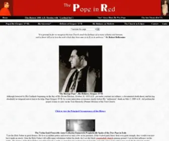 Thepopeinred.com(The Pope In Red) Screenshot