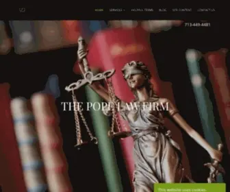 Thepopelawfirm.com(The Pope Law Firm) Screenshot