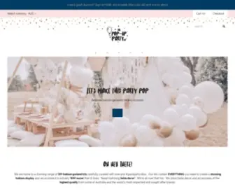 Thepopuppartyco.com.au(Party goods to make your party POP) Screenshot