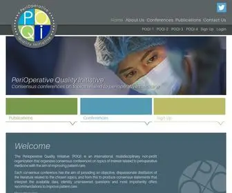 Thepoqi.org(PeriOperative Quality Initiative) Screenshot