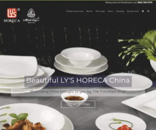 Theporcelainshop.com(The Porcelain Shop offers fine Minh Long Porcelain China) Screenshot