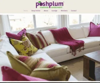 Theposhplum.com(Furniture Consignment) Screenshot