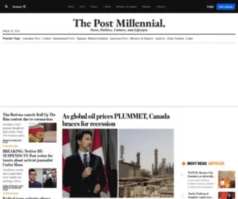 Thepostmillennial.com(The Post Millennial) Screenshot