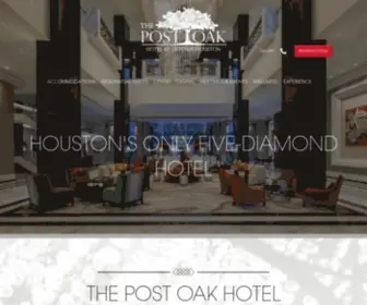 Thepostoak.com(The Post Oak Hotel at Uptown Houston) Screenshot