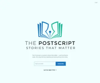 Thepostscript.org(The Postscript) Screenshot