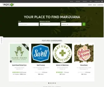 Thepotdot.com(California Marijuana Delivery Services) Screenshot