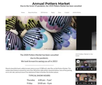 Thepottersmarket.com(Annual Potters Market) Screenshot