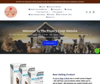 Thepoultrycoop.com(Farming Pet Supplies Bird Poultry Pigeons Chicken Dogs & Cats Supplier) Screenshot