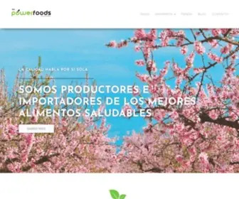 Thepowerfoods.com(Frutos secos) Screenshot