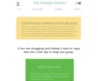 Thepoweriswithinme.com(The Power) Screenshot