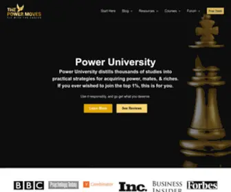 Thepowermoves.com(#1 Guide for Social Strategies & Success) Screenshot