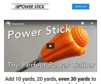 Thepowerstick.com(The Perfect Golf Swing Power Trainer) Screenshot