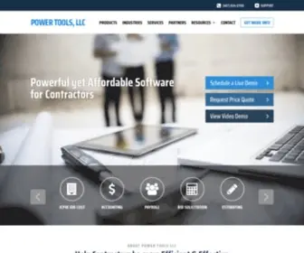 Thepowertools.com(Construction Accounting Software) Screenshot