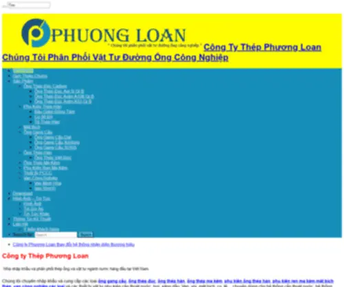 Thepphuongloan.com(Thép Phương Loan) Screenshot