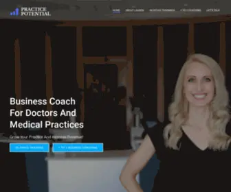 Thepracticepotential.com(Business Coach For Doctors & Medical Practices) Screenshot