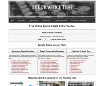 Thepracticetest.com(The Practice Test) Screenshot