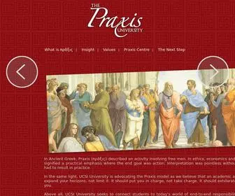 Thepraxisuniversity.com(The Praxis University) Screenshot