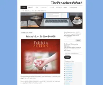 Thepreachersword.com(Writing delightful words of Truth) Screenshot