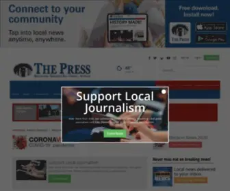 Thepress.net(Your hometown source for news) Screenshot